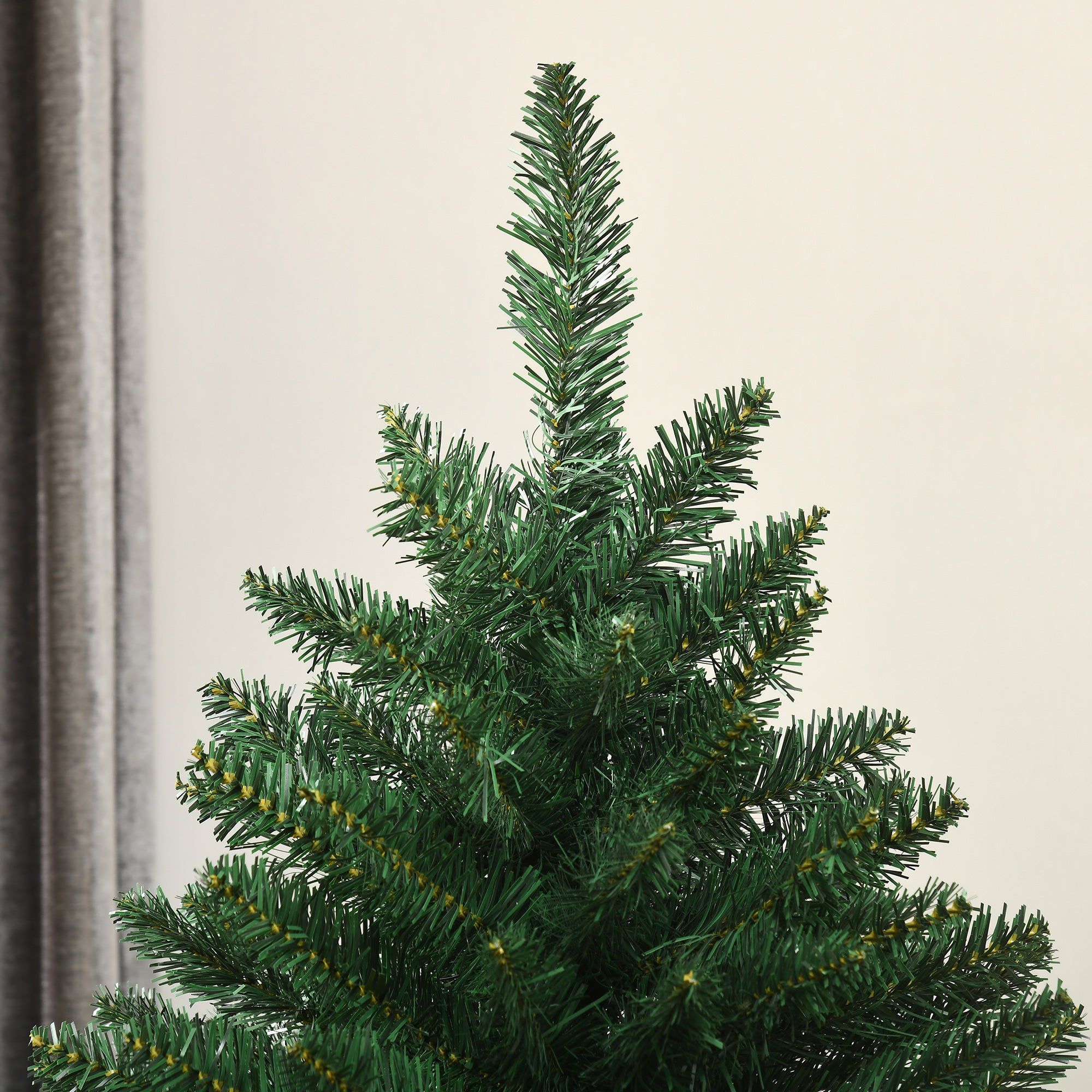 EasyComfort Albero di Natale Artificiale 180cm con 800 Rami e Base in Metallo, Verde