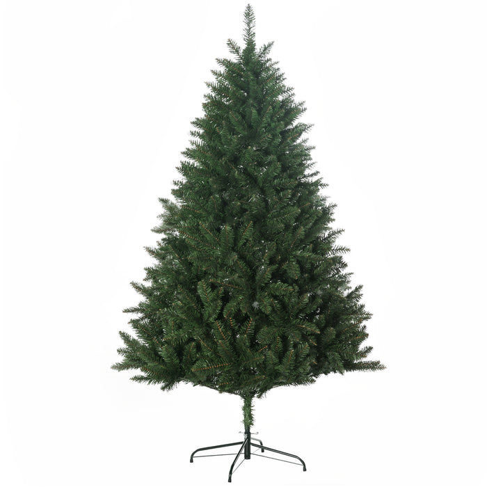 EasyComfort Albero di Natale Artificiale 180cm con 800 Rami e Base in Metallo, Verde