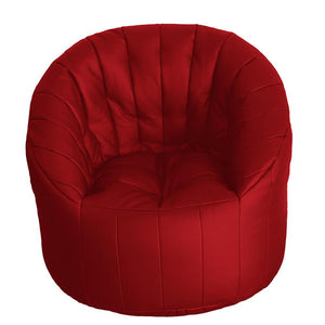 Poltrona Pouf Tortuga in Similpelle Rossa Avalli