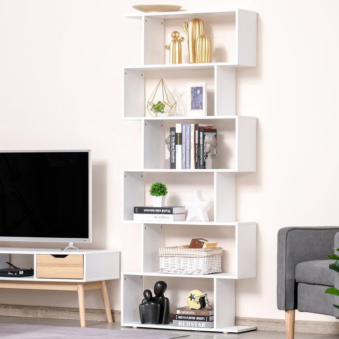 Easycomfort Libreria di Design Mobili Ufficio Scaffale in Legno 80x24x191cm Bianco