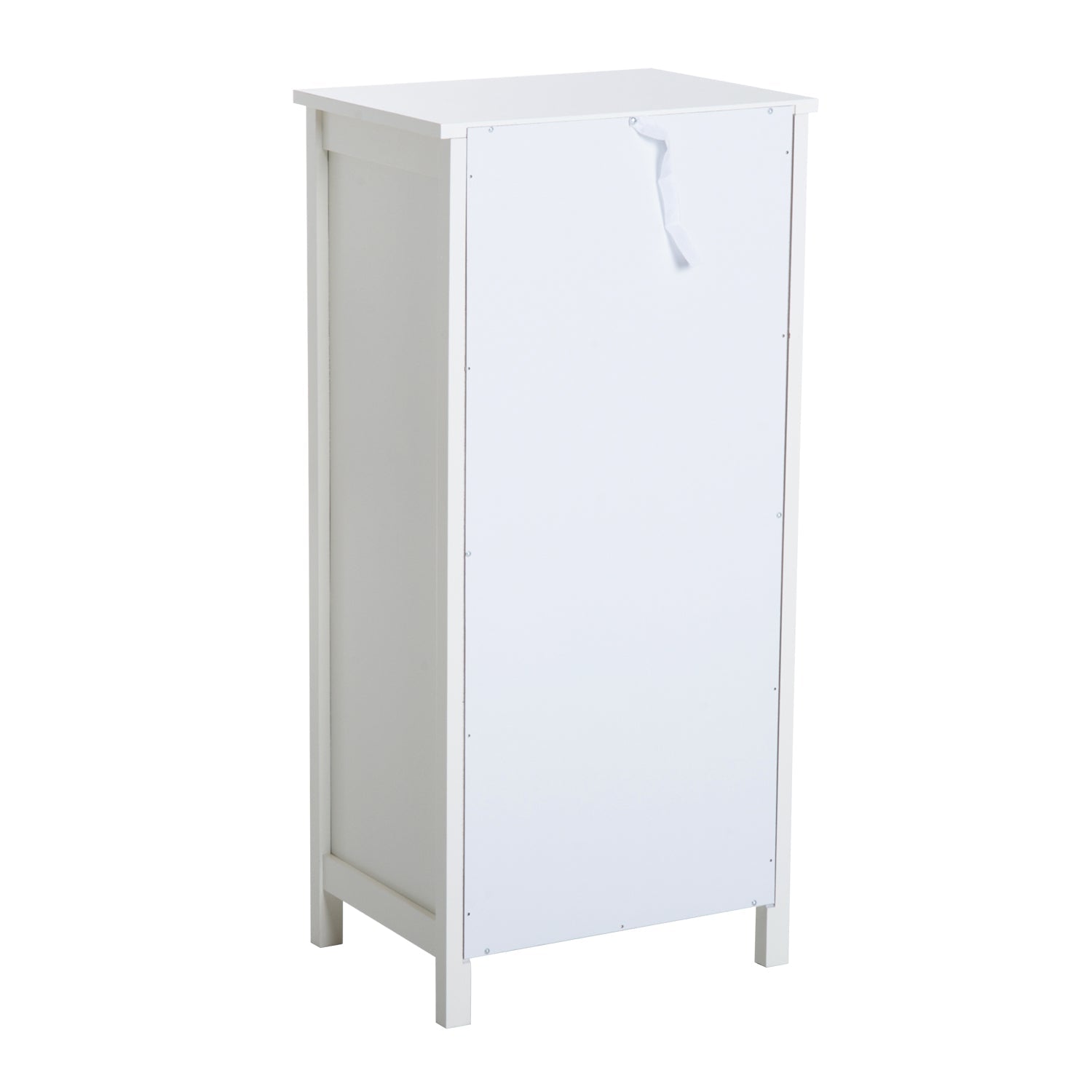 Cassettiera con 5 Cassetti 46x34x97,5 cm in MDF Bianco