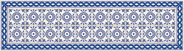 Passatoia da Cucina in Vinile Lavabile e Antigraffio Tile Carpet - 50x180