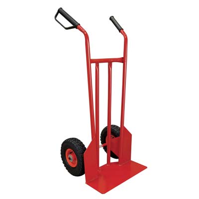 Bravetta carrello portasacco forte hand pneum. mm 255x75 d.metallo f.mm 20 cm 109x47 Hand 