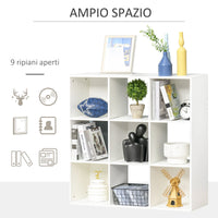 Libreria 3 Ripiani 91,5x29,5x91,5 in Legno  Bianco