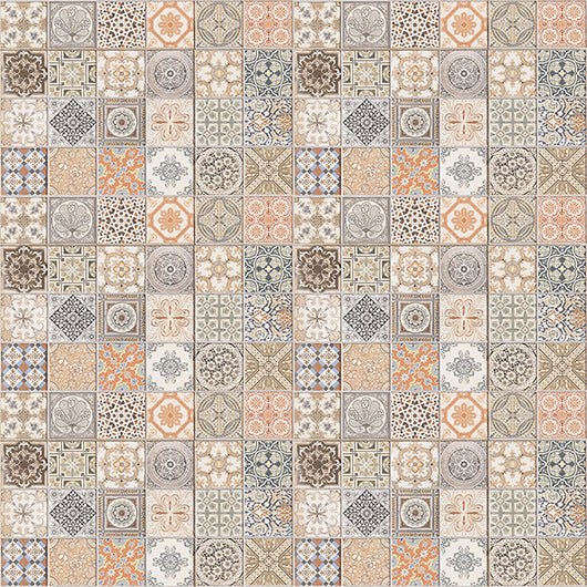 Tappeto in Vinile Lavabile, Antigraffio, Adatto ad ogni Ambiente Persian Tiles - 150x150