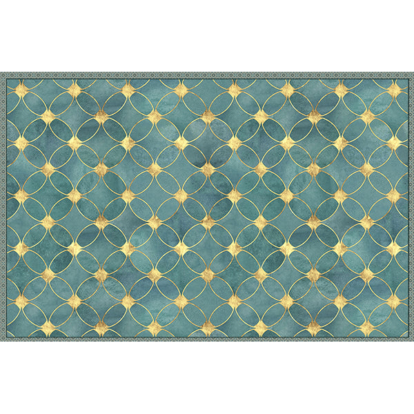 Tappeto in Vinile Lavabile, Antigraffio, Adatto ad ogni Ambiente Green Gold - 150x230