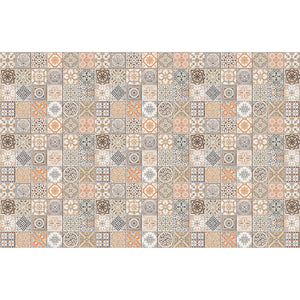 Tappeto in Vinile Lavabile, Antigraffio, Adatto ad ogni Ambiente Persian Tiles - 150x230