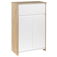 Mobile Bagno  60x30x90 cm in MDF Legno e Bianco