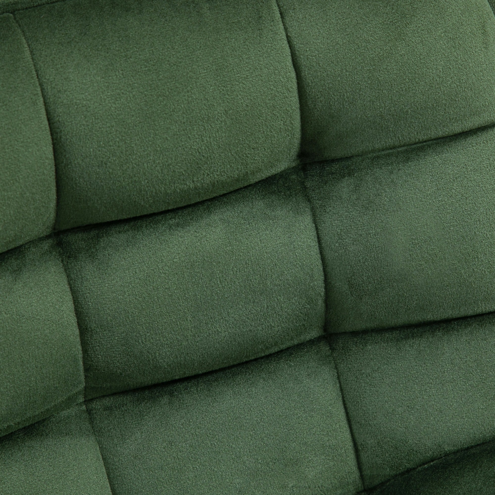 EASYCOMFORT  Set 2 Sgabelli da Bar con Schienale e Poggiapiedi Stile Nordico in Metallo e Velluto, Verde, 45x47x88cm