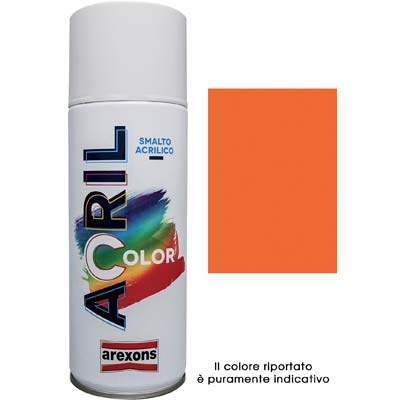 Smalto spray acril color arexons arancio puro ral 2004 ml 400 (6 pezzi) Arexons 