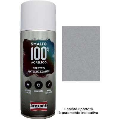 Smalto spray 100% acrilico antichizzante arexons antracite ml 400 (6 pezzi) Arexons 