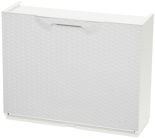 7pz modulo scarpiera cm 51x17,3x41h rattan bianco 83534