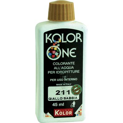 Colorante acqua kolorone 211 giallo sabbia ml 45 (12 pezzi) Nuovo kolor