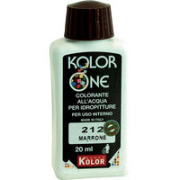 Colorante acqua kolorone 212 marrone ml 20 (12 pezzi) Nuovo kolor