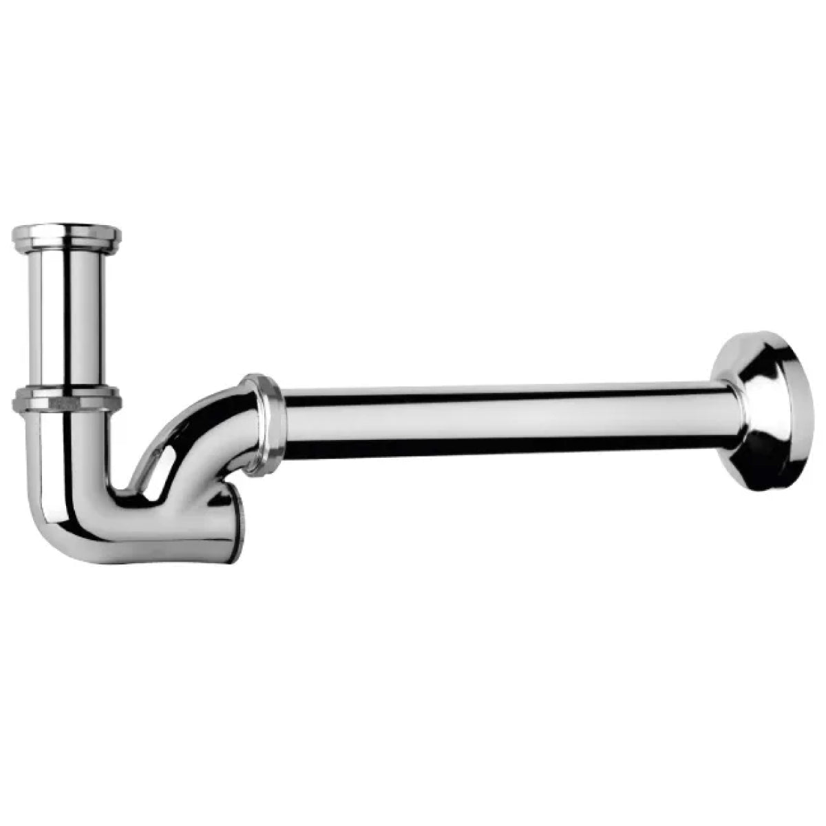 SIFONE A COLONNA OTTONE CROMATO SENZA PILETTA 11/4"Ø32  TEA