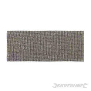 Fogli a rete abrasivi fissaggio a strappo 115 x 230 mm per platorelli riutilizzabili silverline - Grana 40