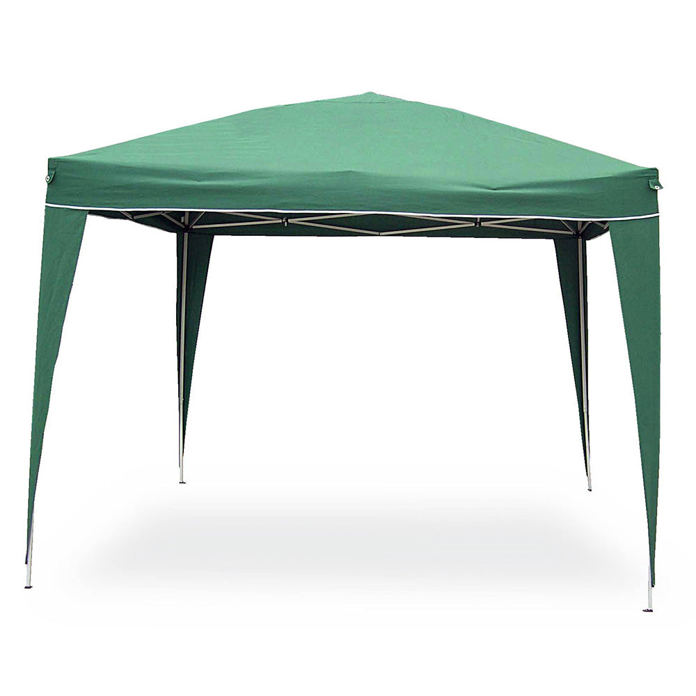 Gazebo Pop Up Pieghevole 3x3 M Richiudibile Struttura in Acciaio Tessuto Verde