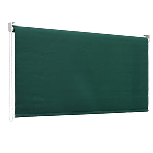 Tenda da Sole a Caduta 250x150 cm Tessuto in Poliestere Verde