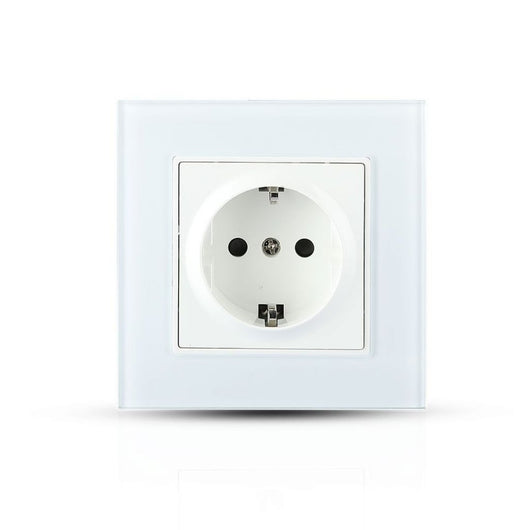 Pannello di vetro dell'Eu Socket 16A BIANCO