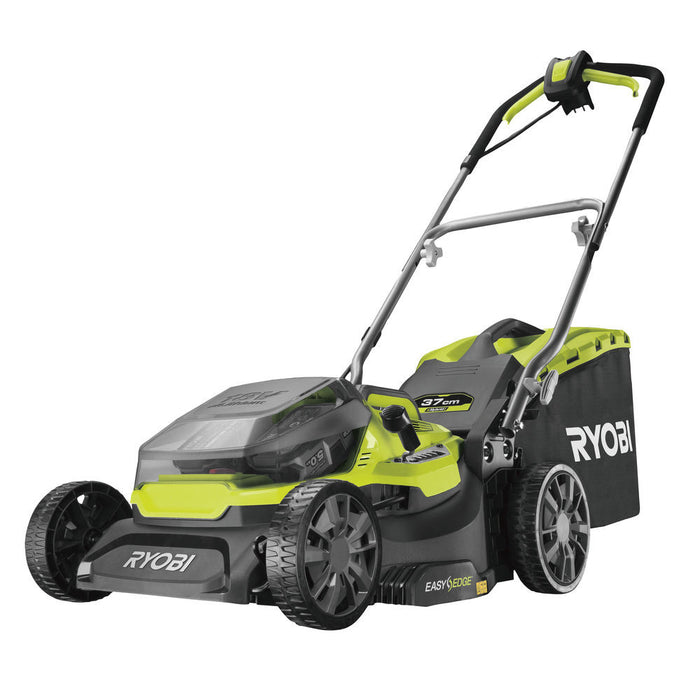 Ry18Lmh37A-225-Tosaerba Doppia Alimentazione A Batteria 18V O Filo Con Taglio A 37Cm 45Lt-2 Batterie Da 2,5Ah-Ryobi