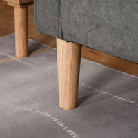 Divano 3 Posti 166,5x62x82 cm in Tessuto Grigio