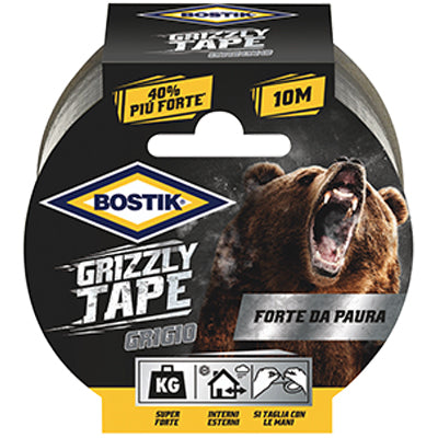 Nastro alta resistenza grizzly bostik grigio mm 50 ml 10 (6 pezzi) Bostik 