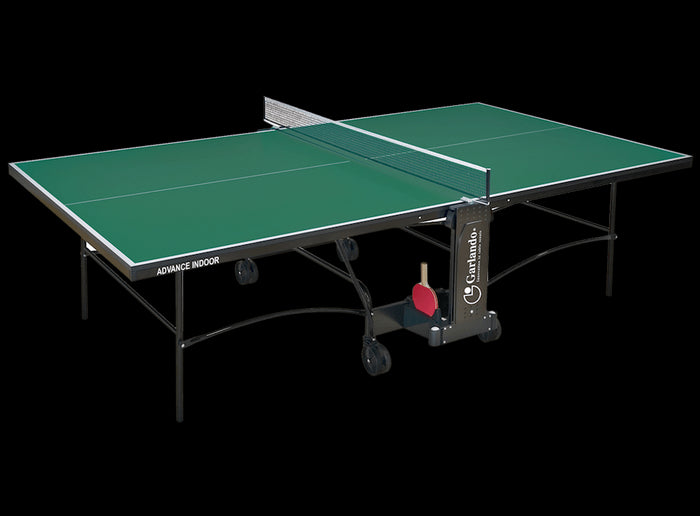 Tavolo da Pin Pong con Piano Verde e Ruote per Interno Garlando Advance Indoor