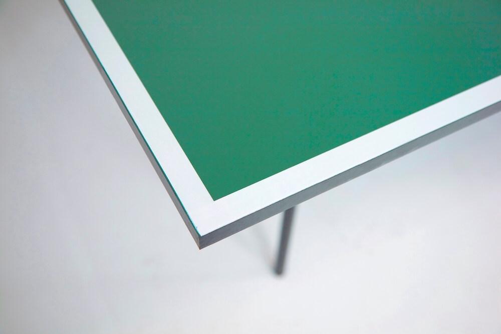 Tavolo da Pin Pong con Piano Verde e Ruote per Interno Garlando Advance Indoor