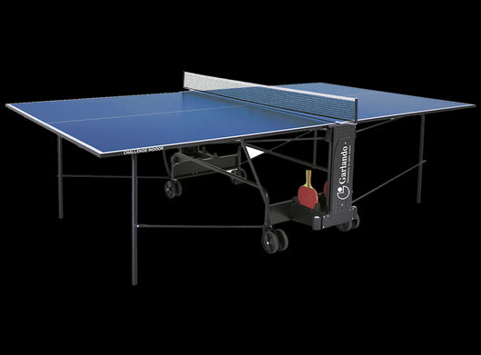 Tavolo da Pin Pong con Piano Blu e Ruote per Interno Garlando Advance Indoor