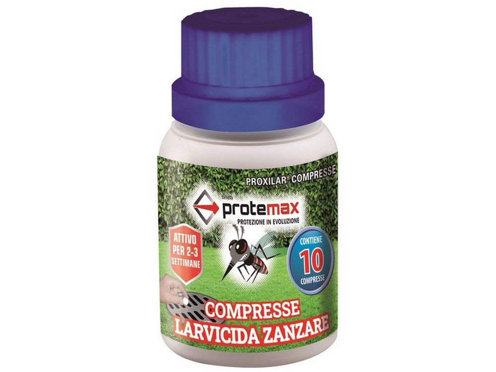 16pz insetticida compresse larve e zanzare barattolo 10 compresse vit54012