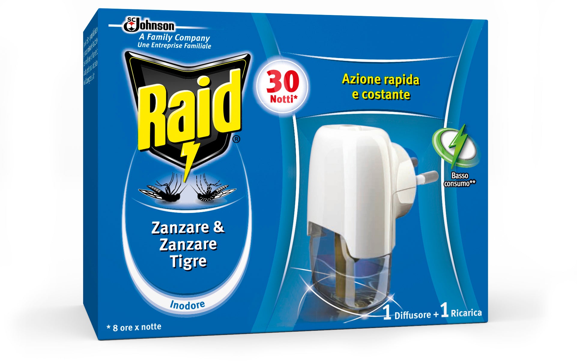 Raid ricarica liquida 30 notti (24 pezzi) - Raid