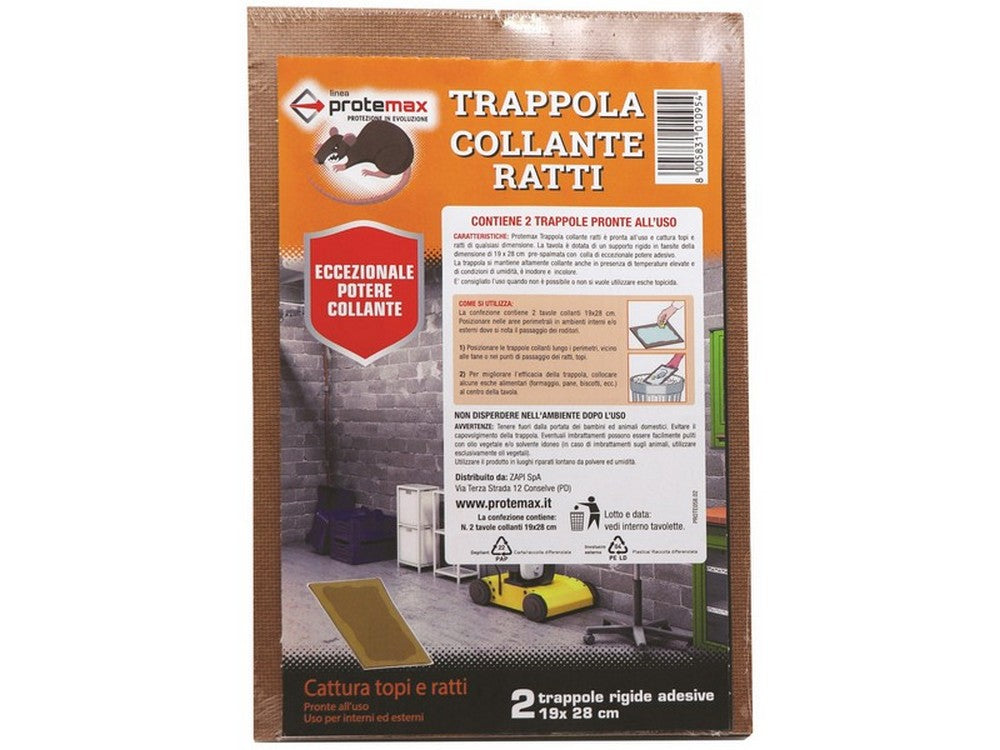 trappola tavoletta topi maxy blister pz.2 cm.19x28 vit37188