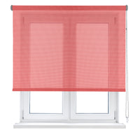 Tenda a rullo Screen  10% Grado di apertura argento e rosso 90 x 250 cm - Made in Europe