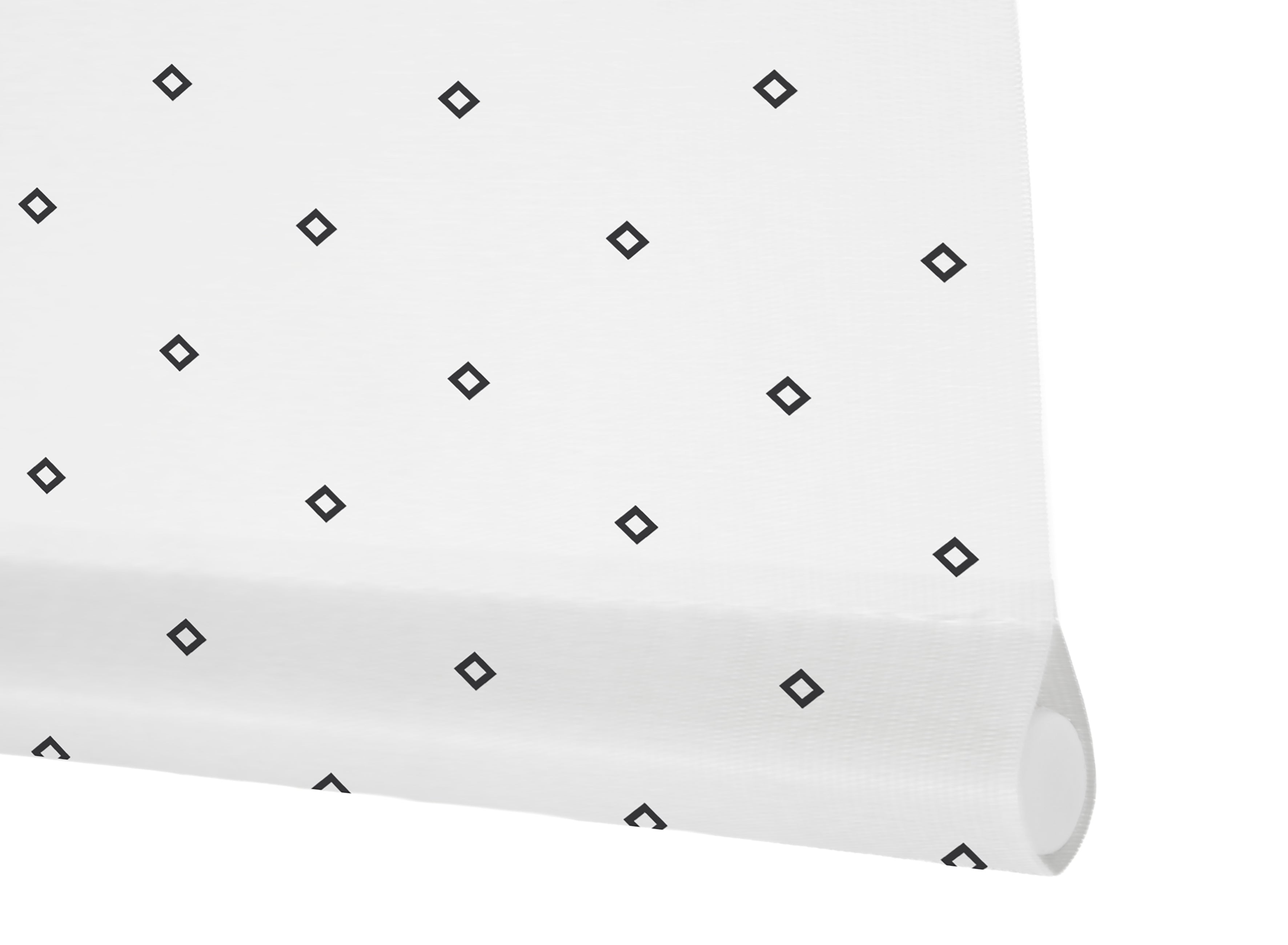 Tenda a rullo Twist Printed 90 X 250cm colore Bianco e Nero, Made in Europe