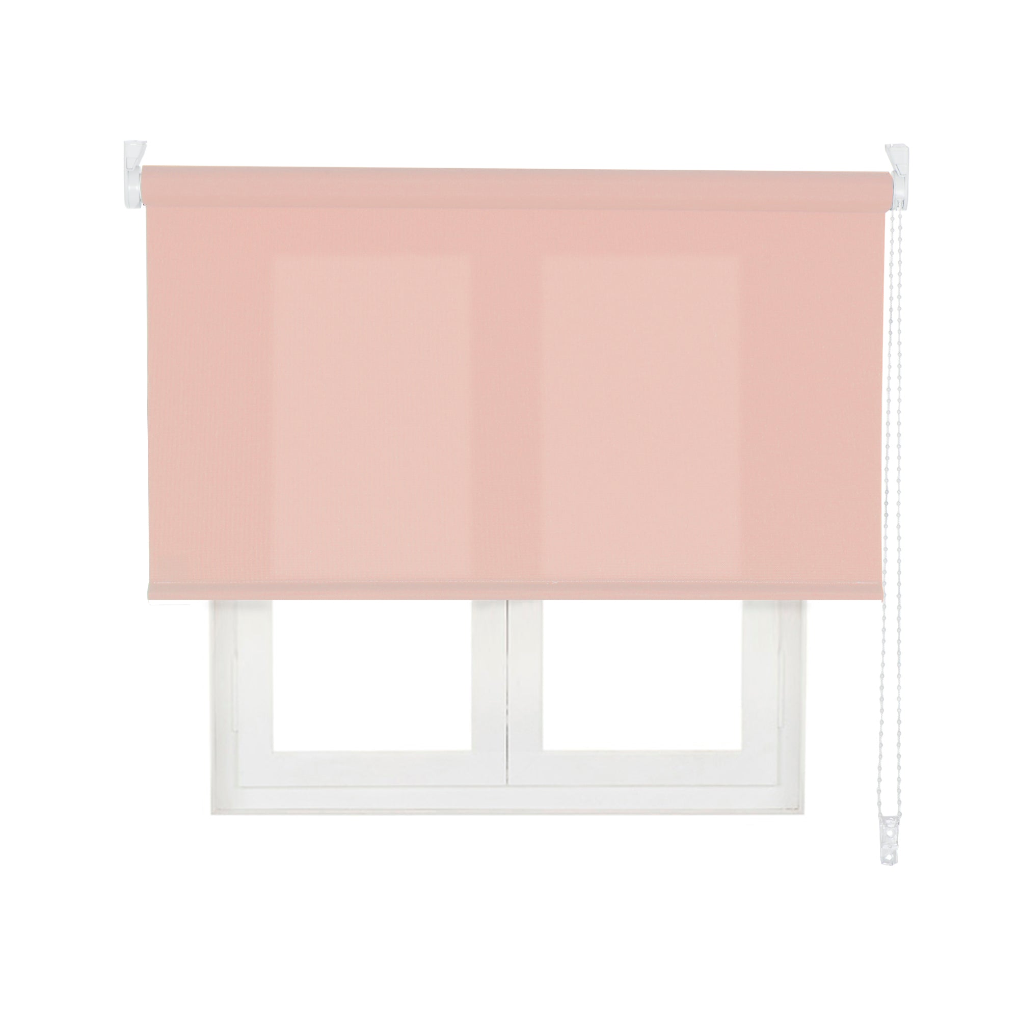 Tenda a rullo traslucida L2000 135 X 250cm colore Rosa quarzo, Made in Europe