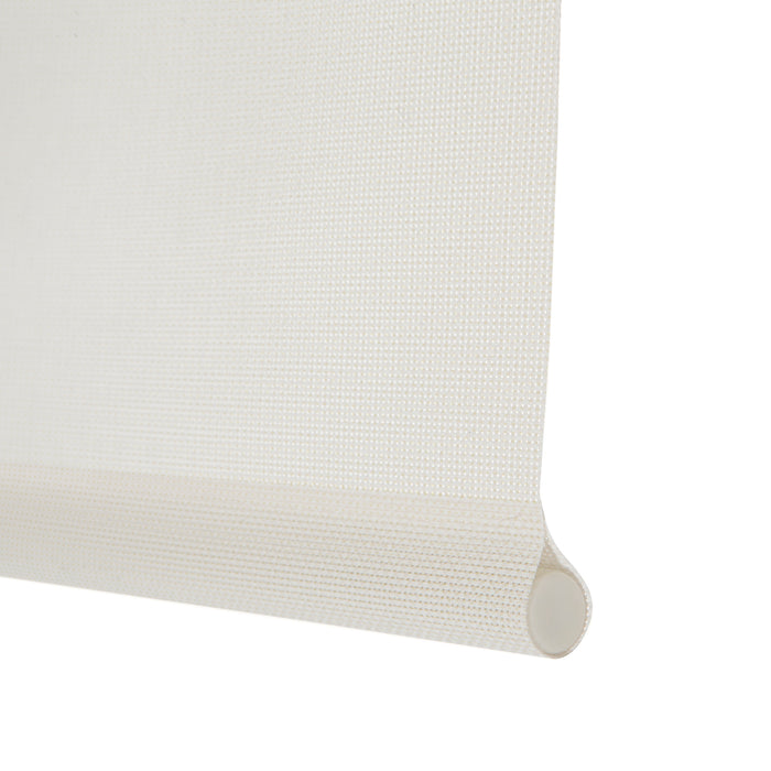 Tenda a rullo Easy Fix Screen 10% Grado di apertura Lino bianco 45 X 190 cm - Made in Europe