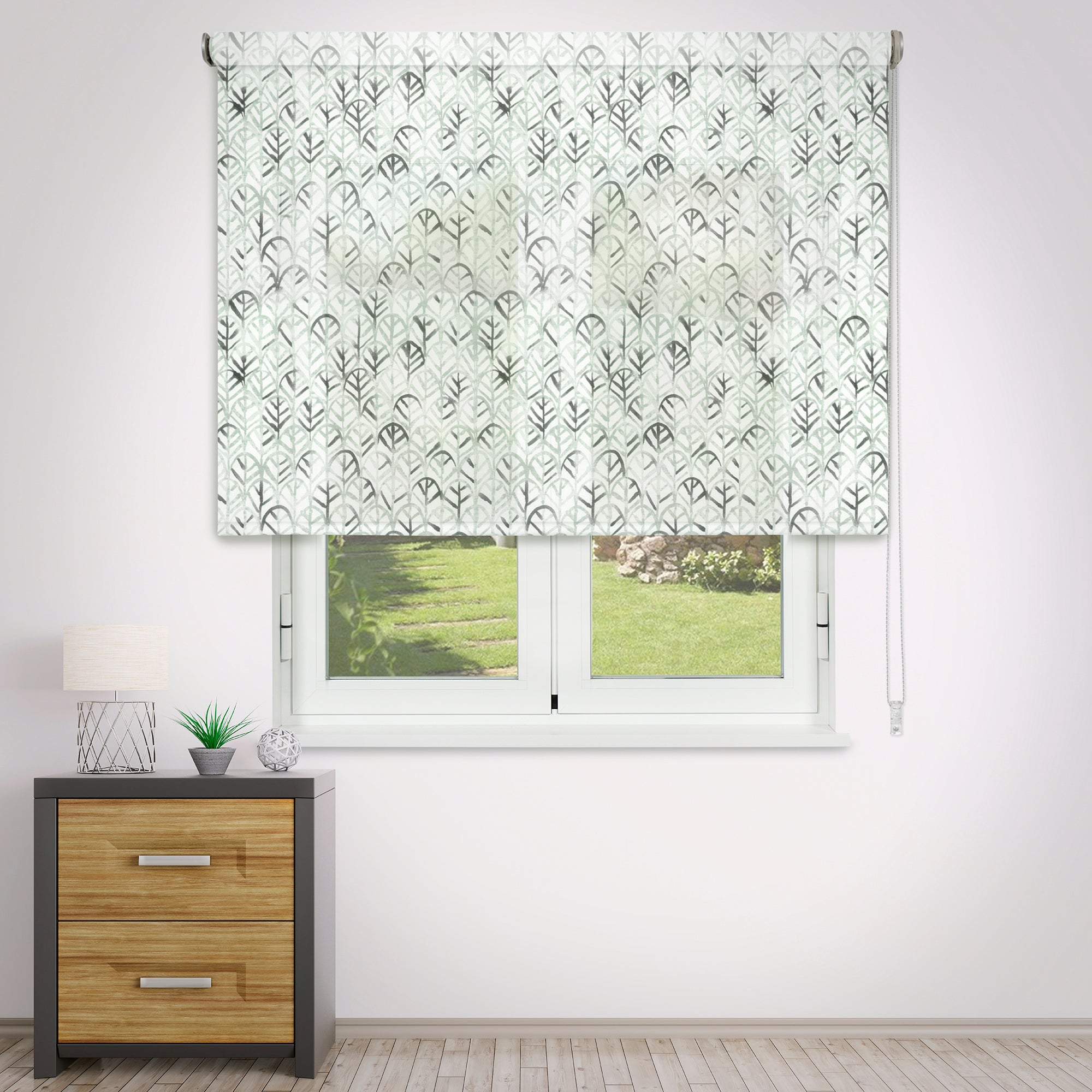 Tenda a rullo Translucent Leaf Verde 180 X 250cm - Made in Europe