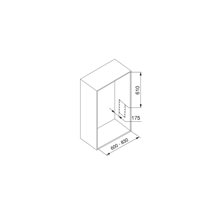 Emuca Appendiabiti per armadio Hang, 600 - 830, Verniciato moka, Acciaio e Tecnoplastica, 1 u.