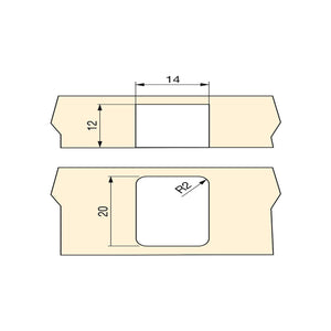 Emuca Rotelle per piano girevole, D. 13 mm, Acciaio e Plastica, 20 u.