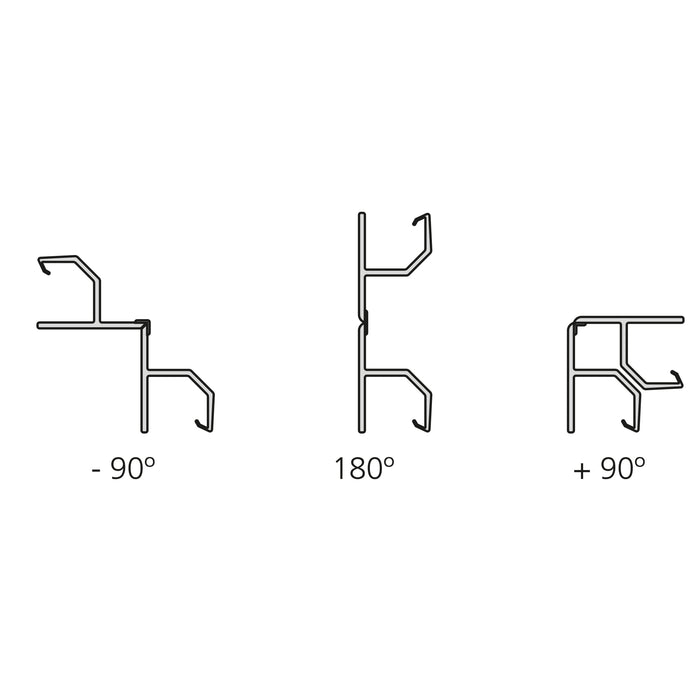 Emuca Kit battiscopa da cucina Plasline con accessori per unione, Altezza 100 mm, 2,35 m, Plastica nera, Tecnoplastica, 1 u.