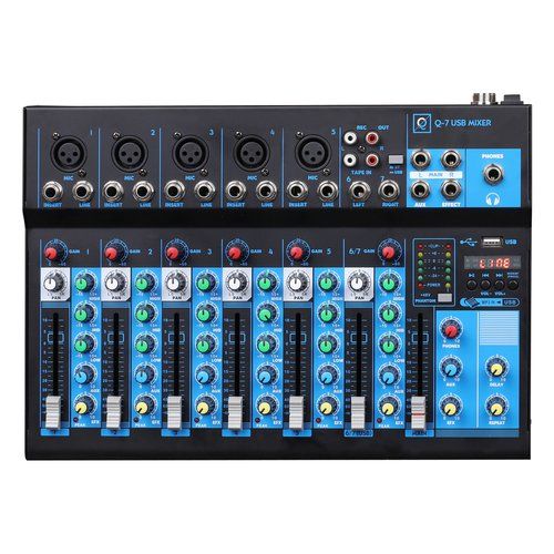 Mixer disc jockey oqan 625810 q7 usb mk2 black