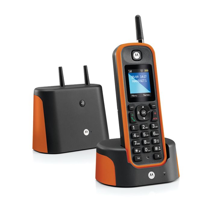 Motorola o201 telefono dect identificatore di chiamata nero, arancione - 107O201NARANJAF