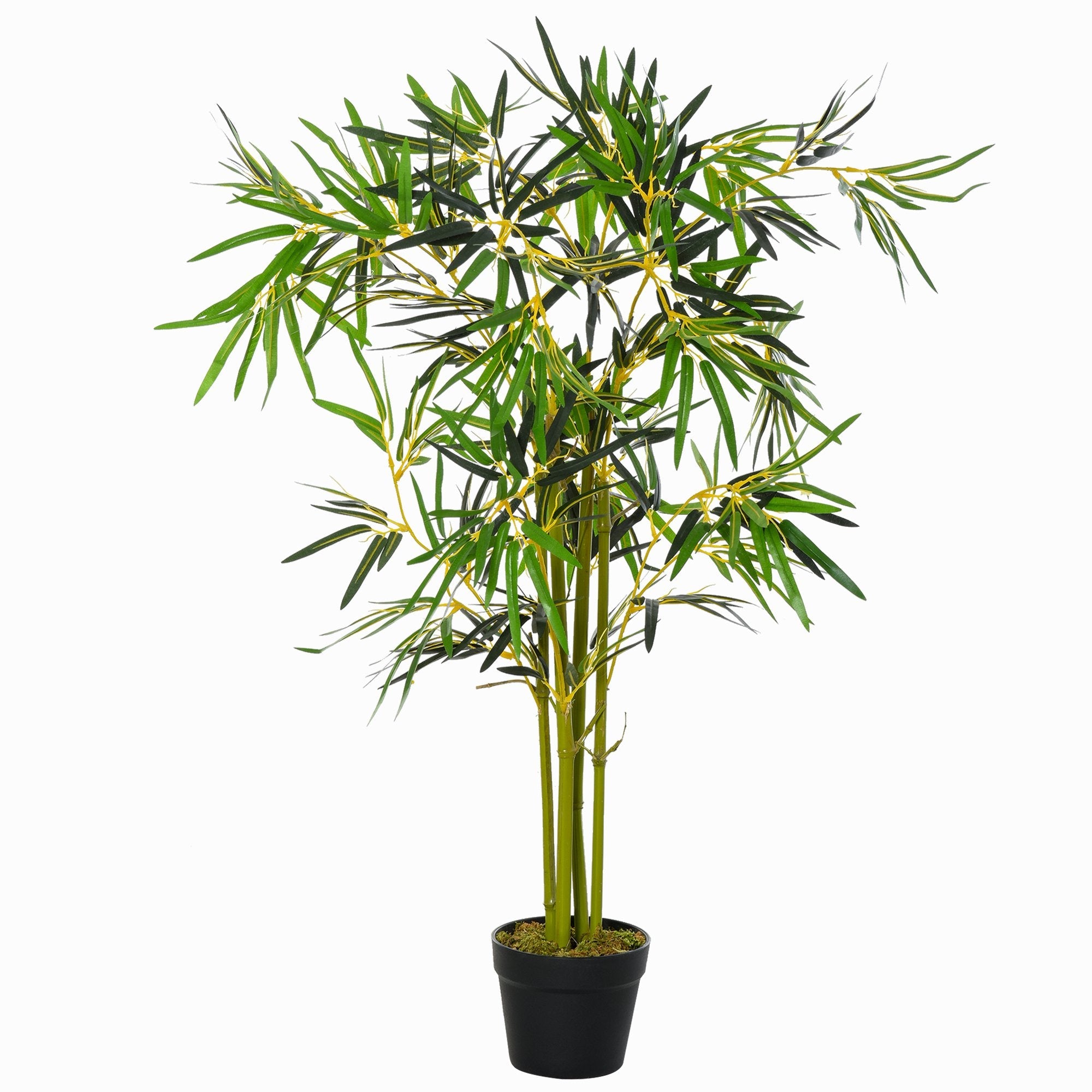 Pianta Artificiale Bambà¹ H120 cm con Vaso Verde