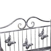 Easycomfort Scaffale Fioriera 3 Ripiani Pieghevole da Giardino Balcone, Metallo, Argento, 44x25x96 cm