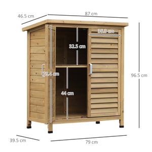 Easycomfort Casetta da Giardino in Legno di Abete con Tetto in Bitume Impermeabile, 87x46.5x96.5cm