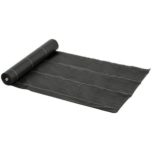 EasyComfort Telo Nero Pacciamatura 50x2m per Orto, Serra, Giardino Drenante e Traspirante con Quadrettatura