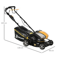 EasyComfort Tagliaerba a Batteria 40V, Motore 800W, Lama da 42cm con 6 Altezze di Taglio 25-75mm e Sacco di Raccolta 45L