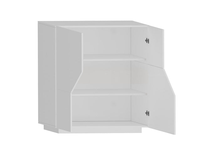 Credenza Alta 100x43x106 cm Alien Bianco Lucido