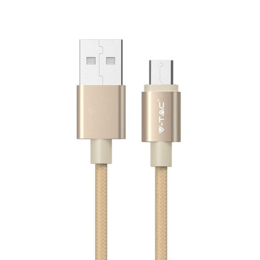 1 m Micro USB Cable Gold - Serie Platinum