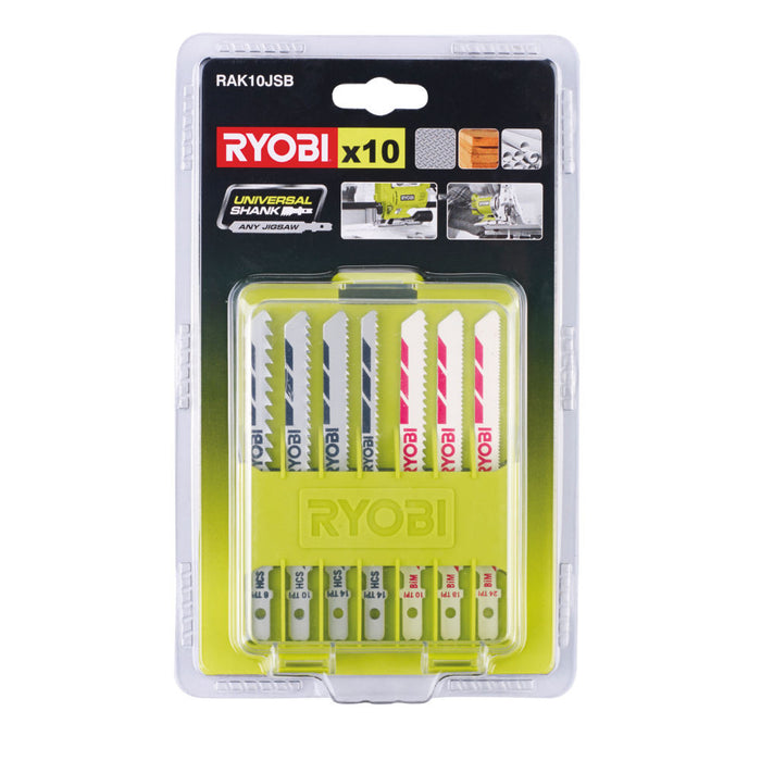 Rak10Jsb-Kit Da 10 Lame Universali Compatibili Con Tutti I Seghetti Alternativi-Ryobi